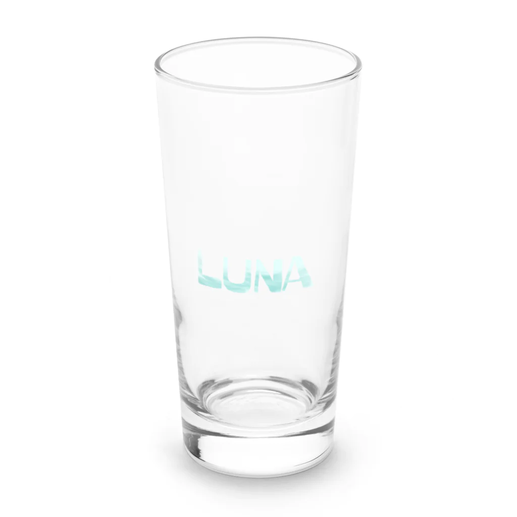 めいちゃんのLUNAロゴ Long Sized Water Glass :front