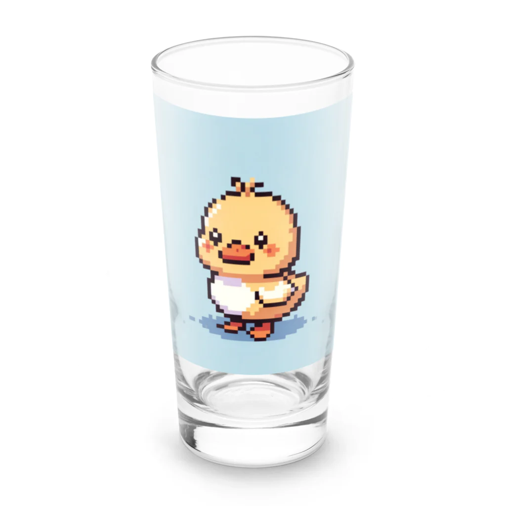 himajinseijin01のドット絵ミニアヒルちゃん大きめサイズ Long Sized Water Glass :front