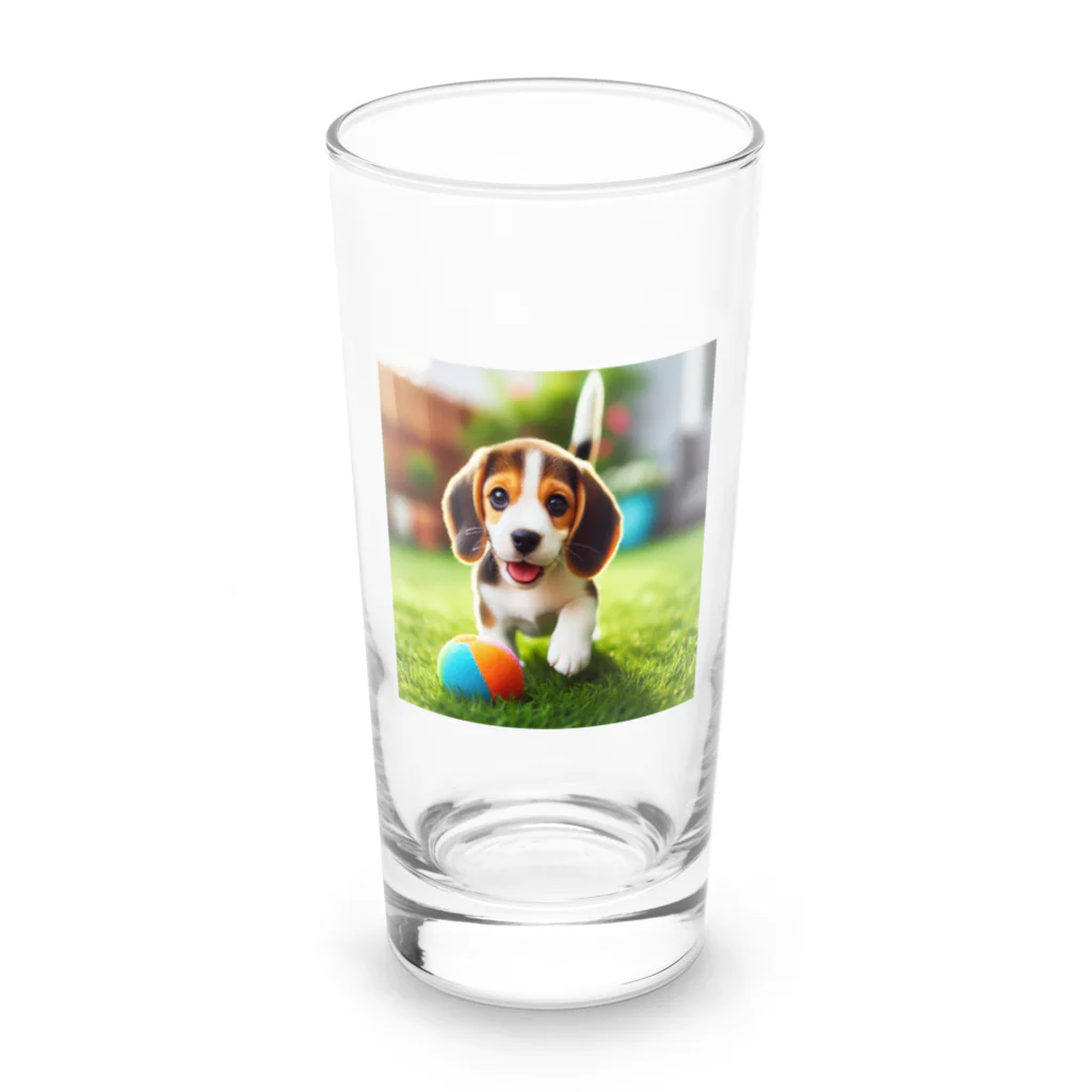 カジノ屋のビーグル犬キキちゃん Long Sized Water Glass :front