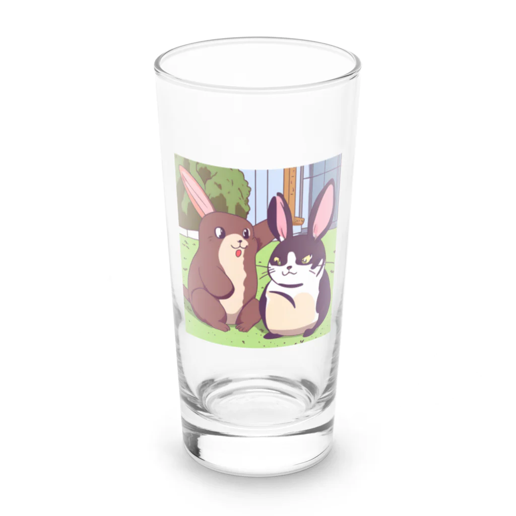 WhimsyWaresのうさぎ Long Sized Water Glass :front