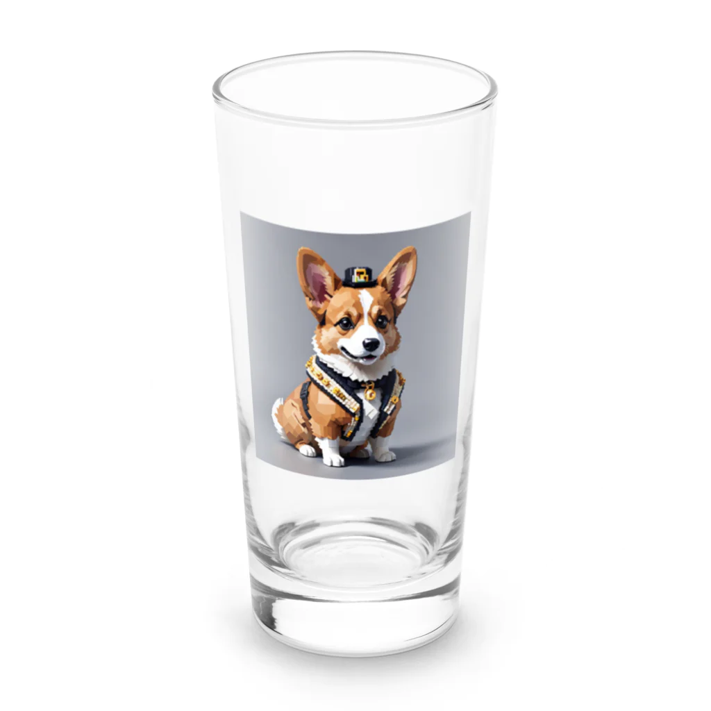 AokikkiYunのおしゃれコーギー Long Sized Water Glass :front