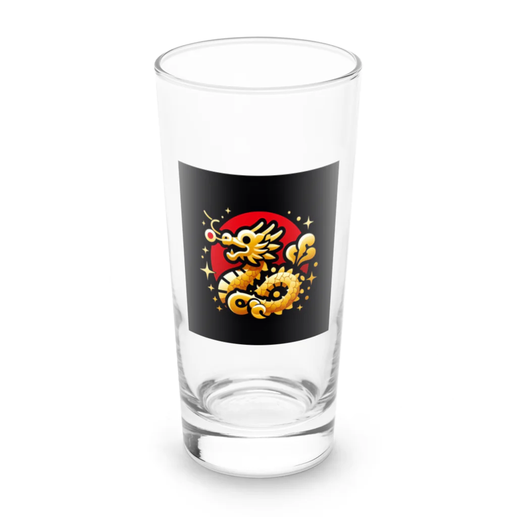 幸福龍神の幸運を呼ぶ金龍ちゃん🐉 Long Sized Water Glass :front