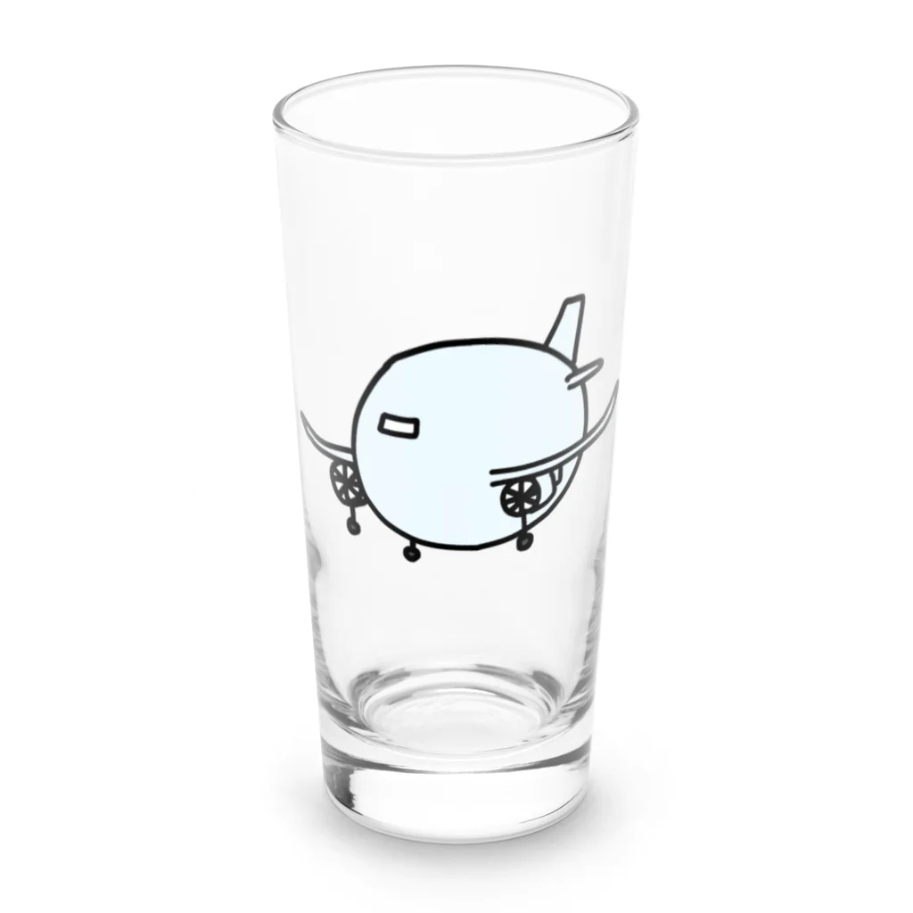 CHANPYの双発機 Long Sized Water Glass :front