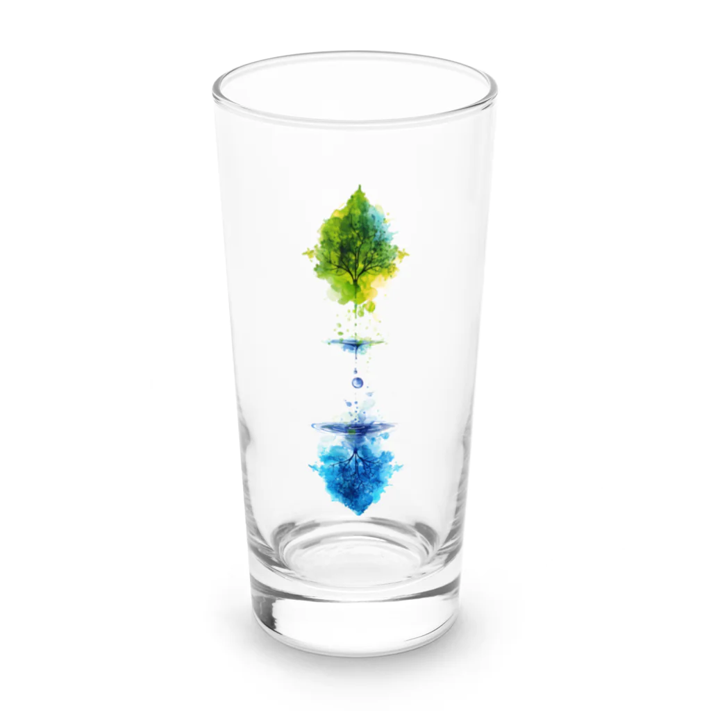 Chi3の生命の水 クリーンウォーターの未来 Long Sized Water Glass :front