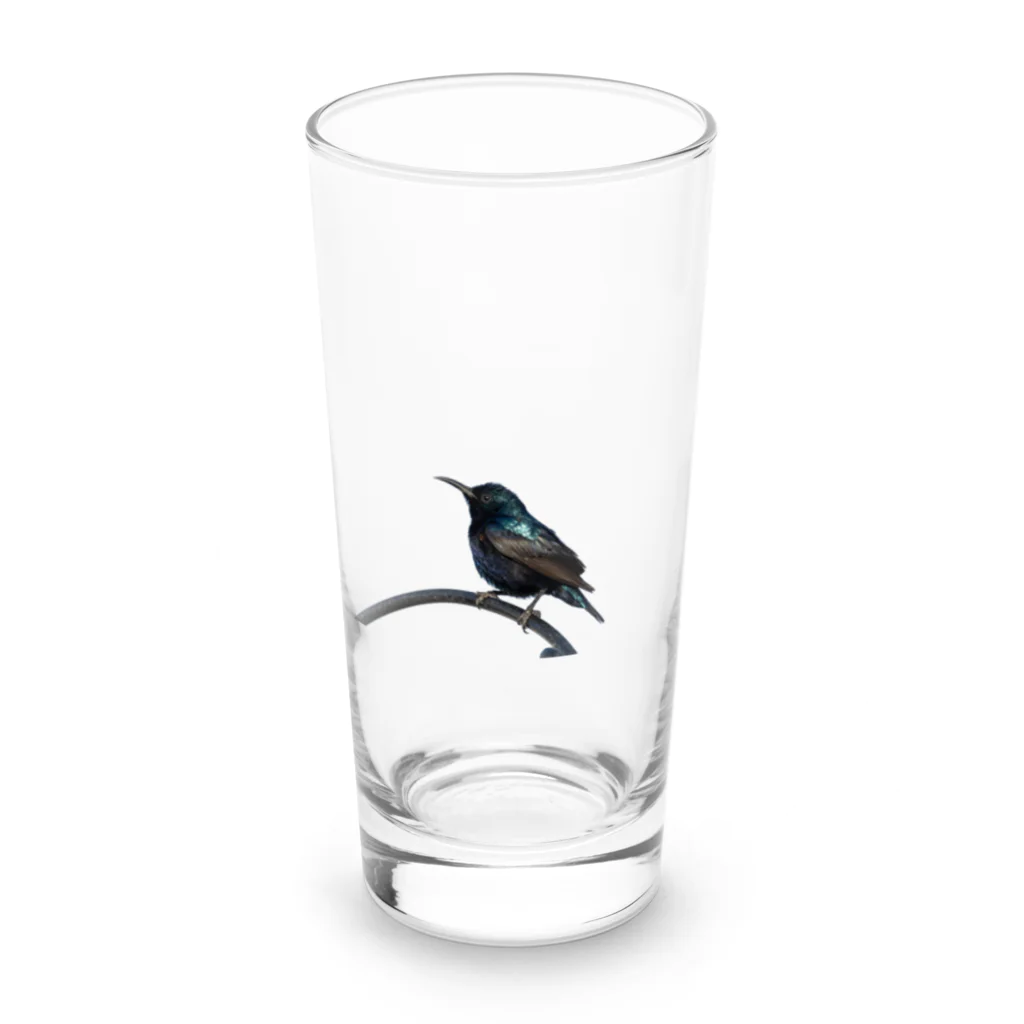 horidesuの鳥です Long Sized Water Glass :front