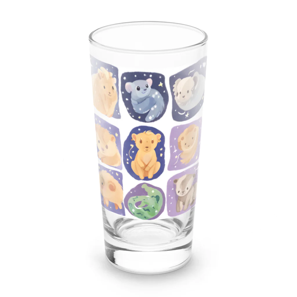 ☆☆☆のキュートな干支 Long Sized Water Glass :front