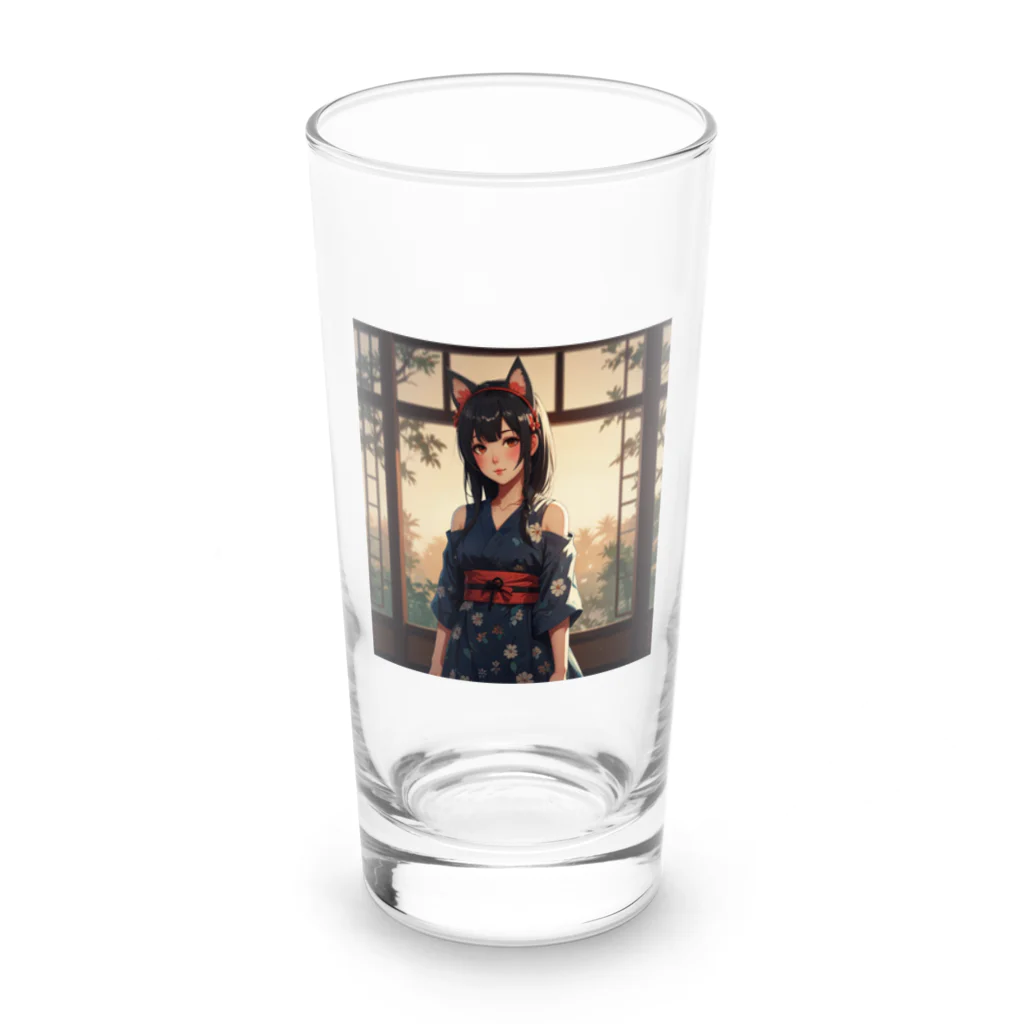 uhihi1126の猫耳可憐ちゃん Long Sized Water Glass :front