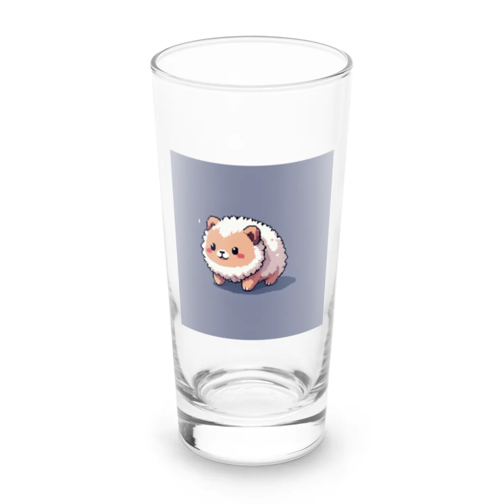 SimplicitySmilesのこの可愛いキャラは犬？犬じゃない？その正体は謎… Long Sized Water Glass :front