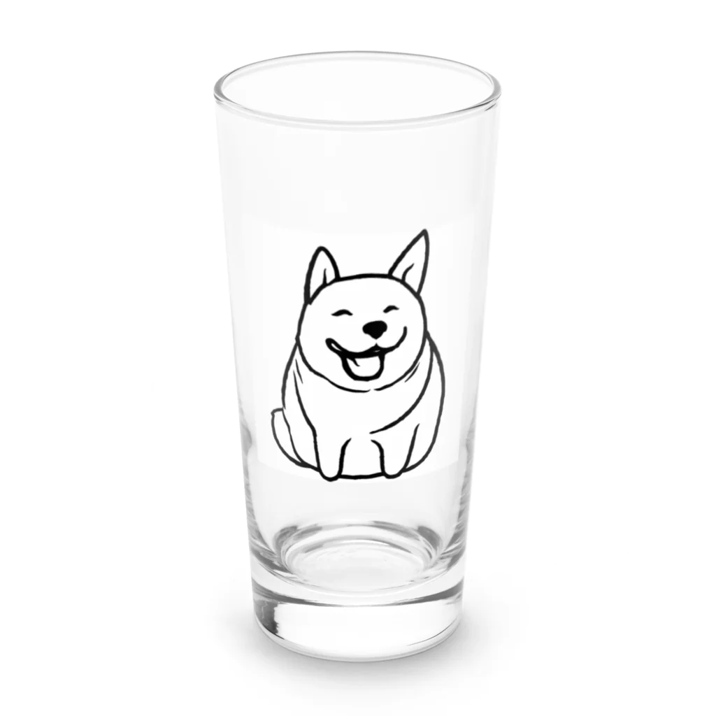 ていく it いーじーのぽちゃしば Long Sized Water Glass :front