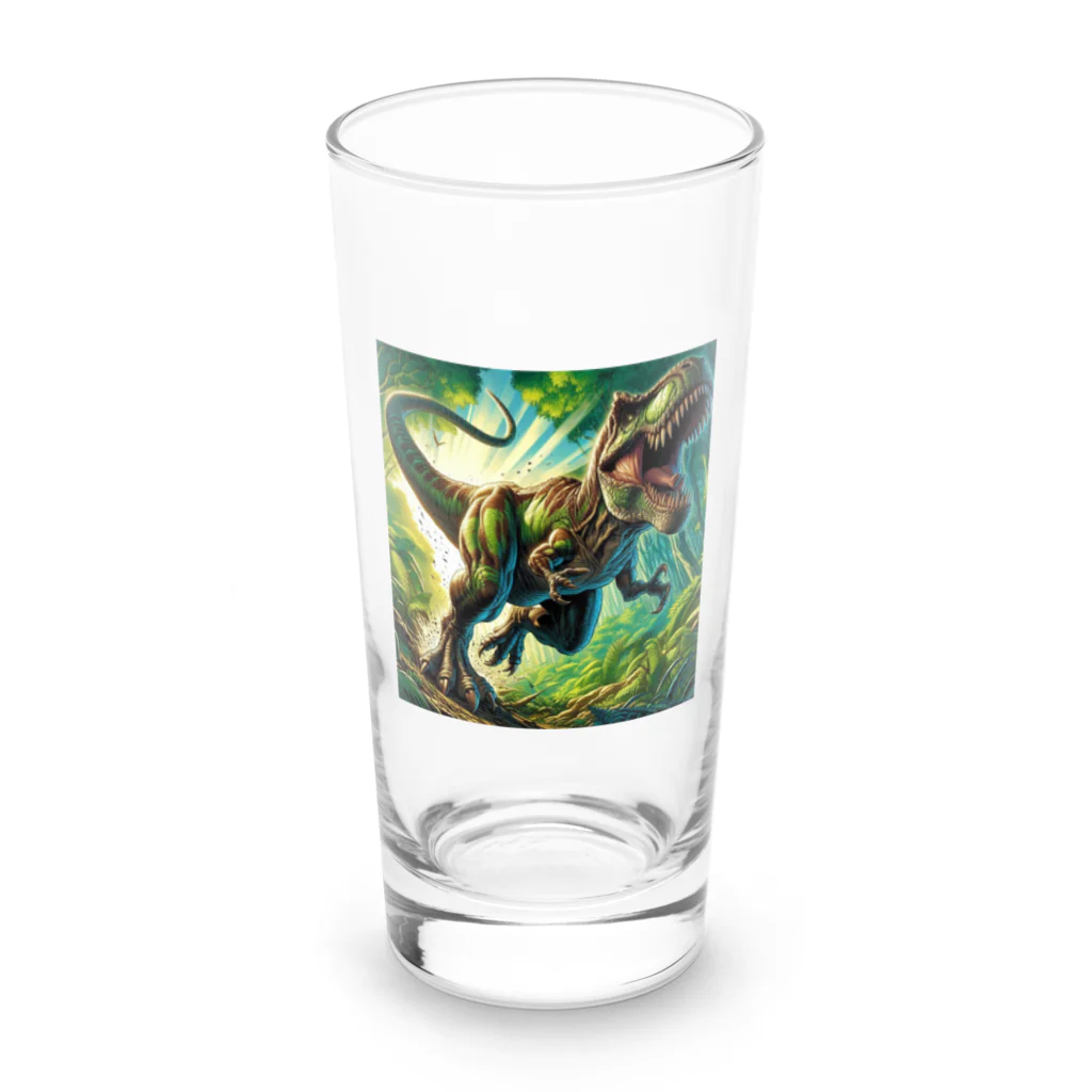 dinosaur_brothersのりあるティラノ① Long Sized Water Glass :front