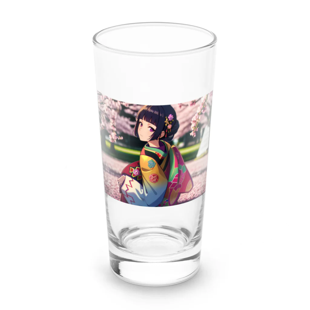 Mr_GeishaのSakura girl Long Sized Water Glass :front