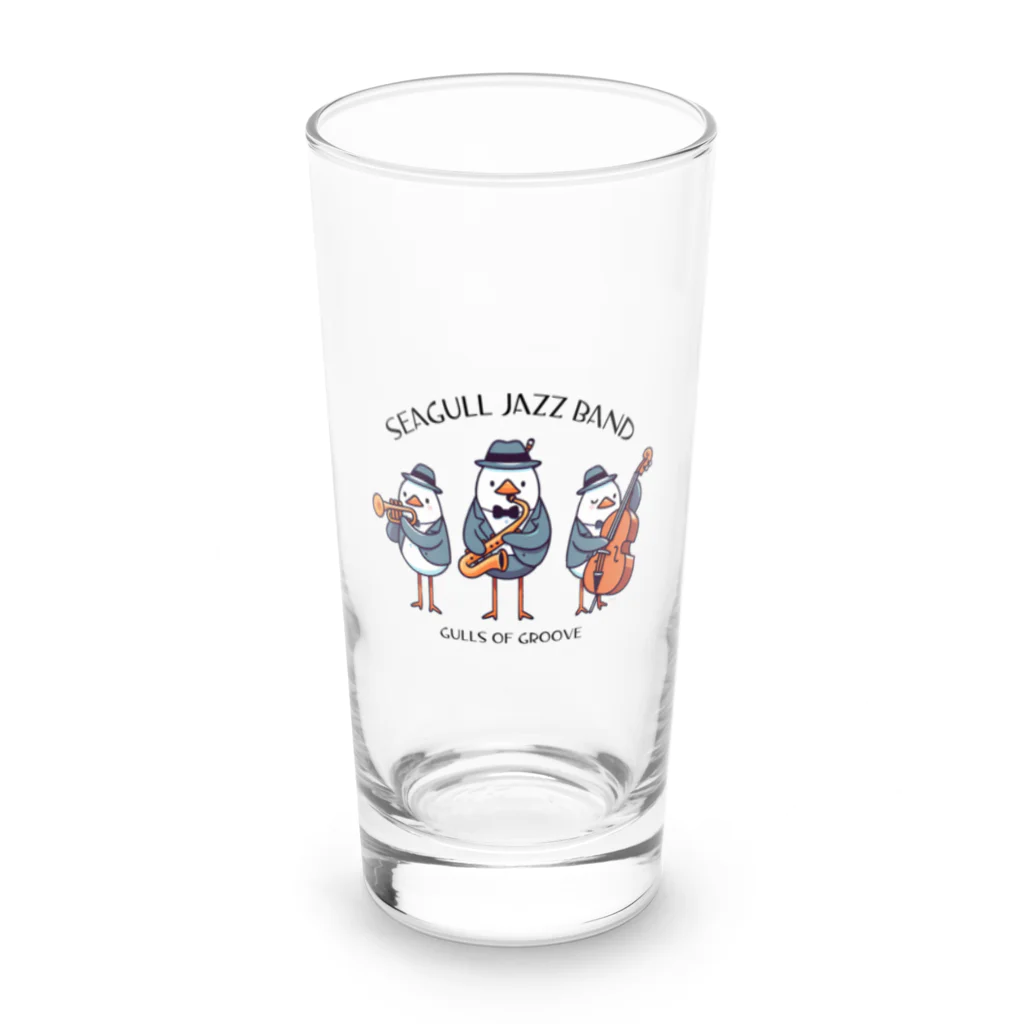 lblのカモメのジャズバンド Long Sized Water Glass :front