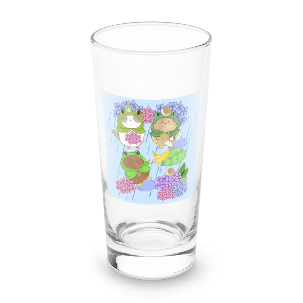 せとのお店屋さんの6月　土砂降りの日 Long Sized Water Glass :front