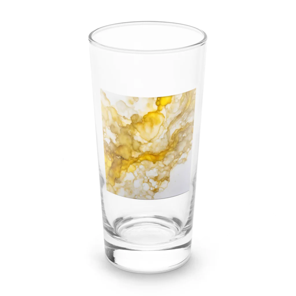 Haru_Pooh_のアルコールインクアート　-YELLOW- Long Sized Water Glass :front