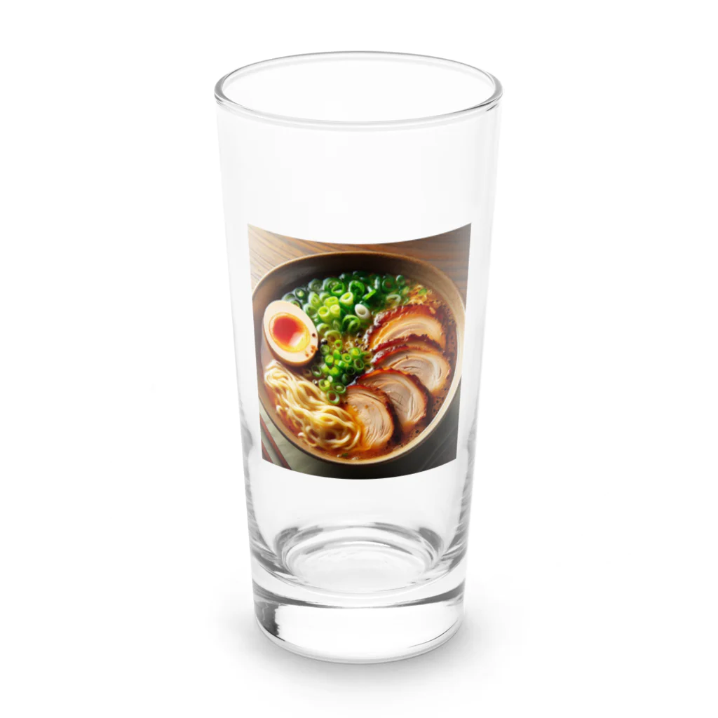 ザキ山の集え。ラーメン好きによるラーメングッズ Long Sized Water Glass :front