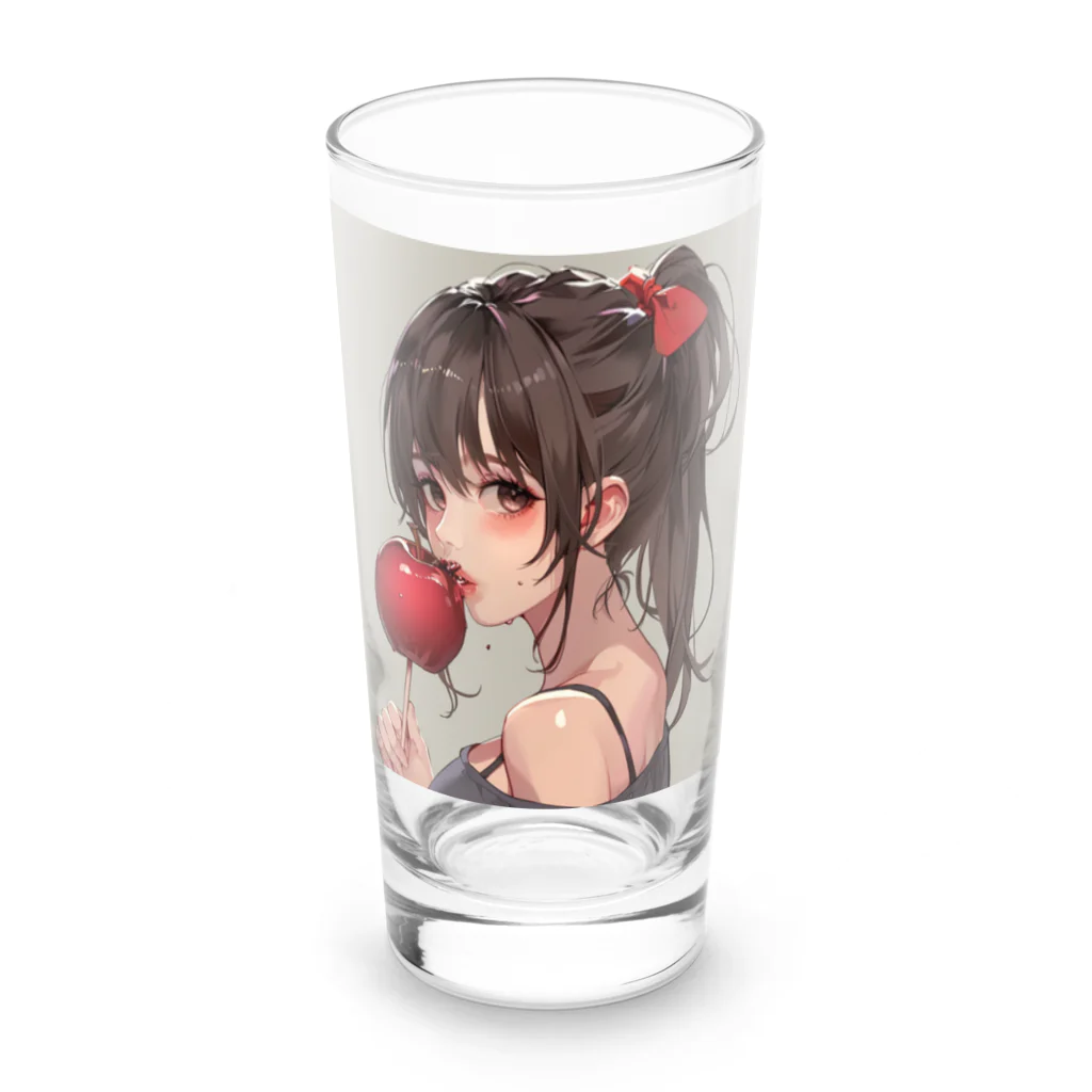 AQUAMETAVERSEのリンゴ飴娘　Tomoe bb 2712 Long Sized Water Glass :front