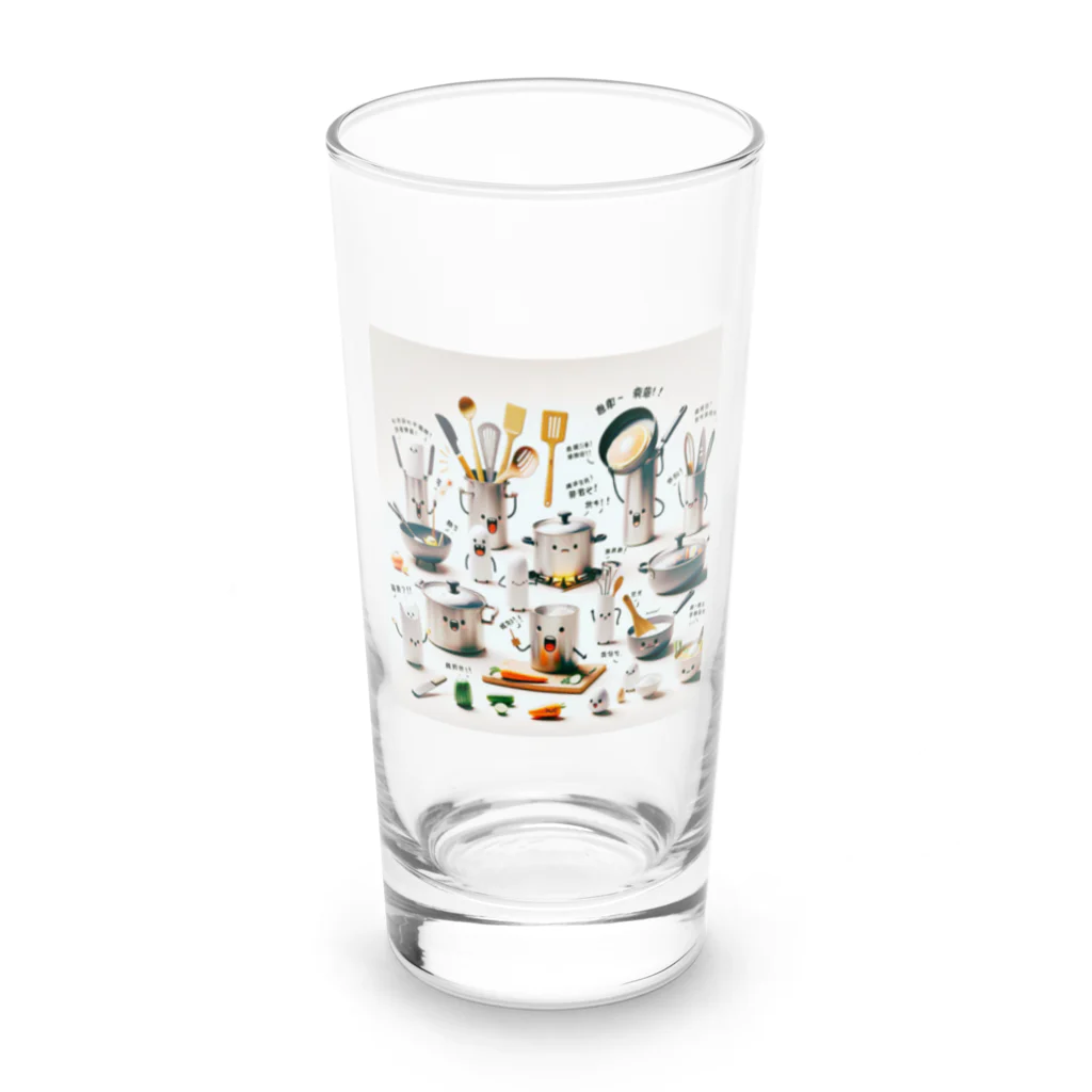 nail_aphroditeの感情豊かなキッチン用品たちの楽しい会話 Long Sized Water Glass :front