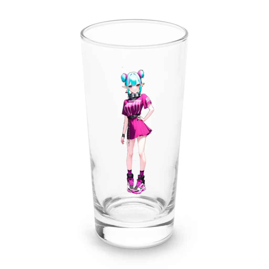 momonekokoの応援するエルフちゃん Long Sized Water Glass :front