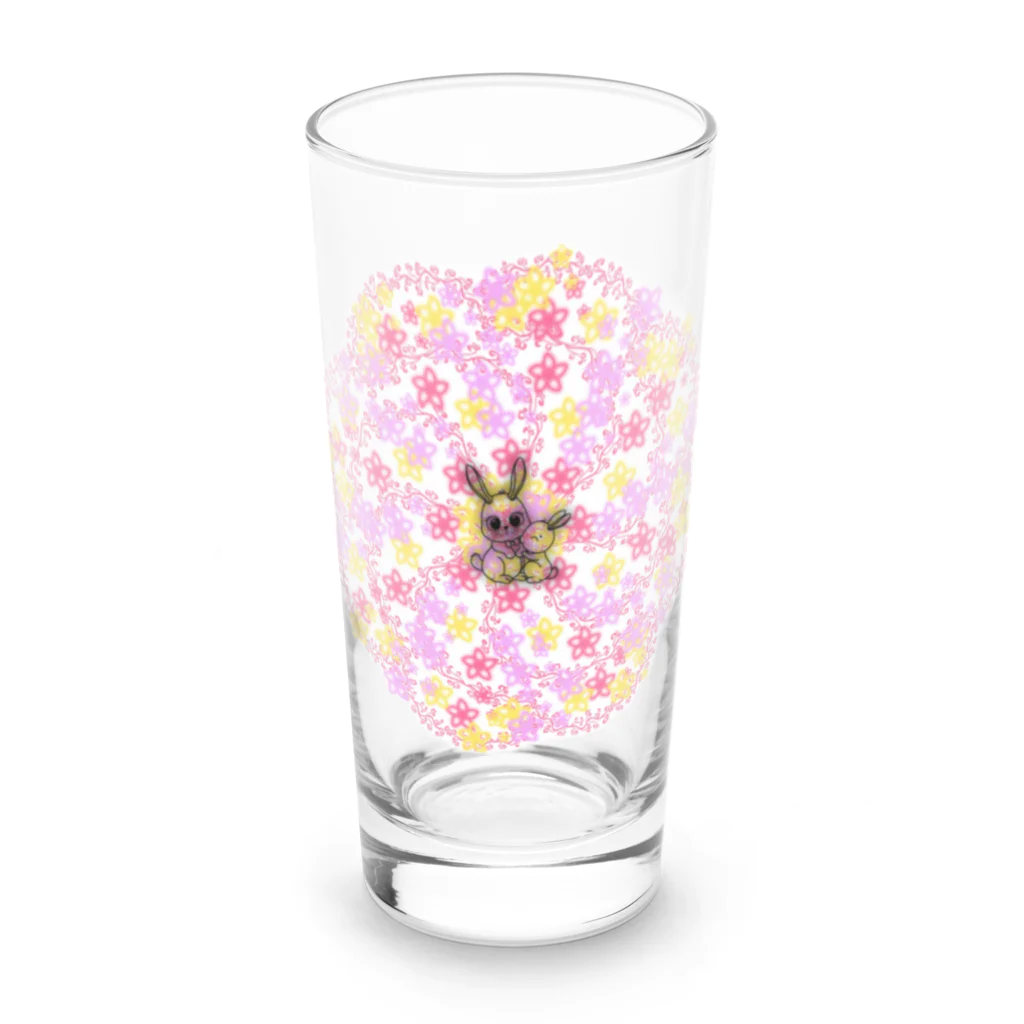 Happyーpop28c🎵のLOVEラビット🐰　PONPUS114 Long Sized Water Glass :front