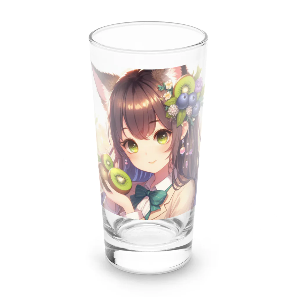 yos-1292583のねこニコばん Long Sized Water Glass :front