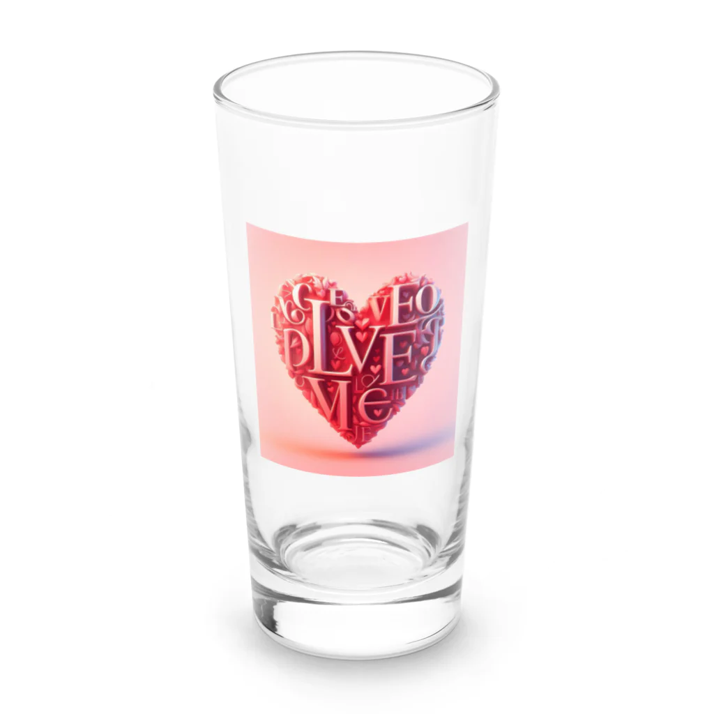 8kn356231のハート Long Sized Water Glass :front