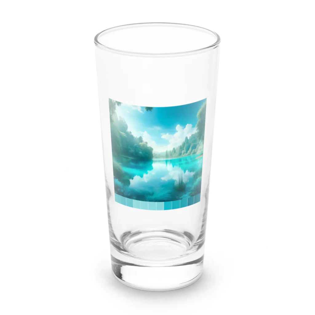 hana2ginの Almost Transparent Blue. Long Sized Water Glass :front