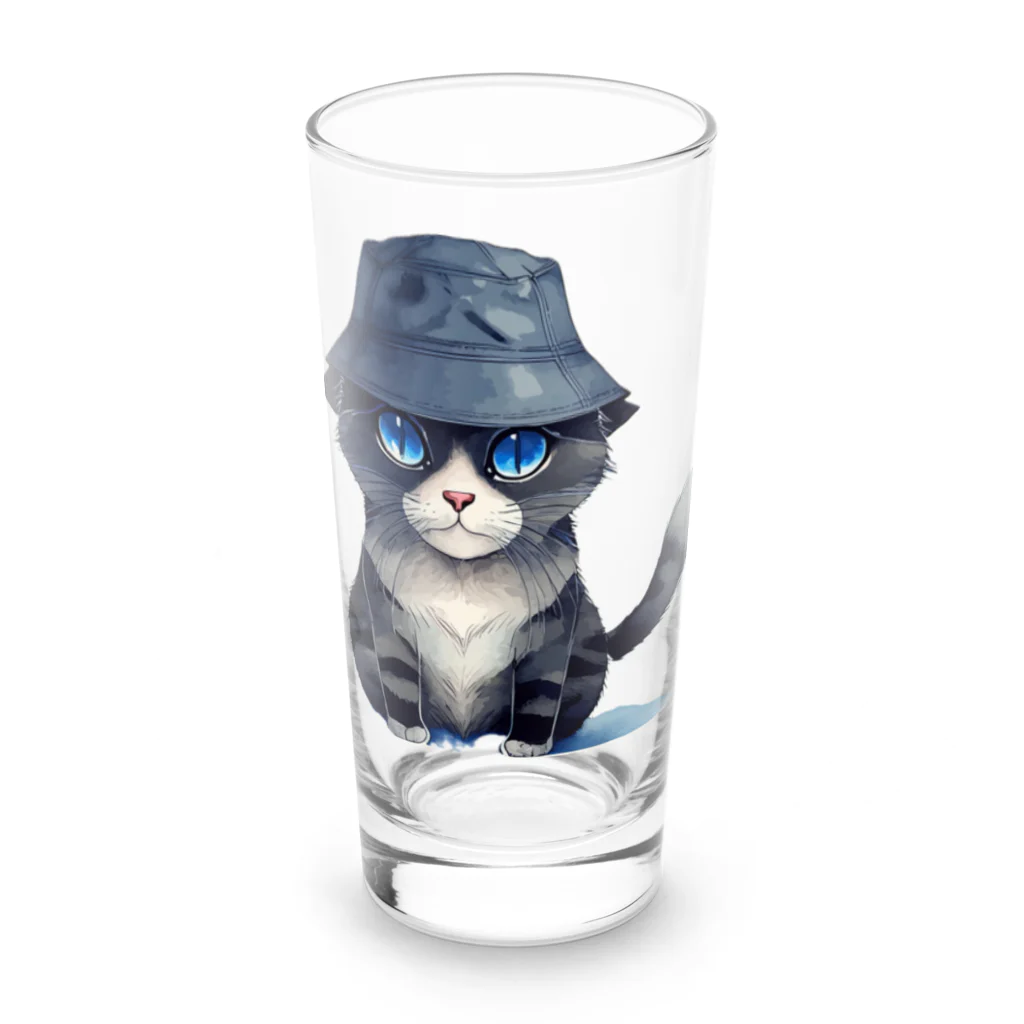 Fun_Qのバケハ猫 Long Sized Water Glass :front