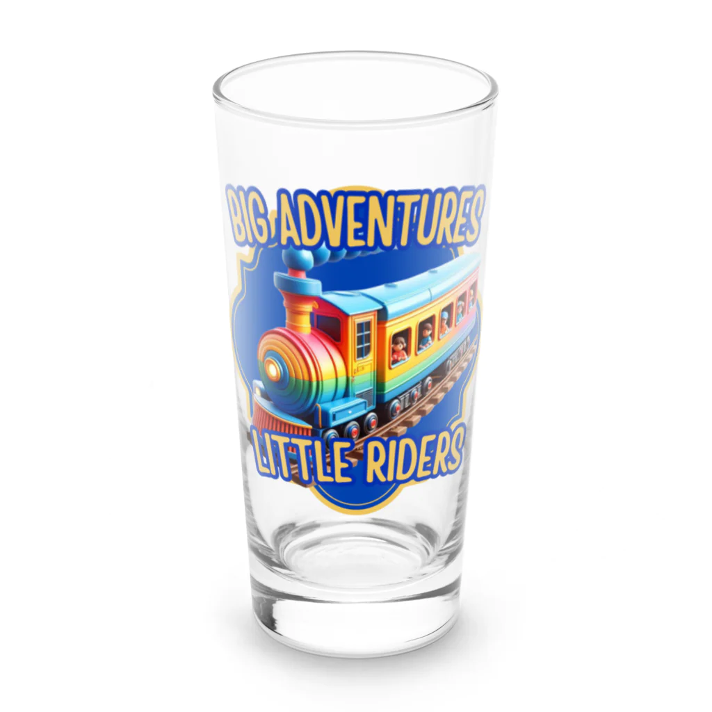 ENJOY NOW STOREのBig Adventures, Little Riders Long Sized Water Glass :front