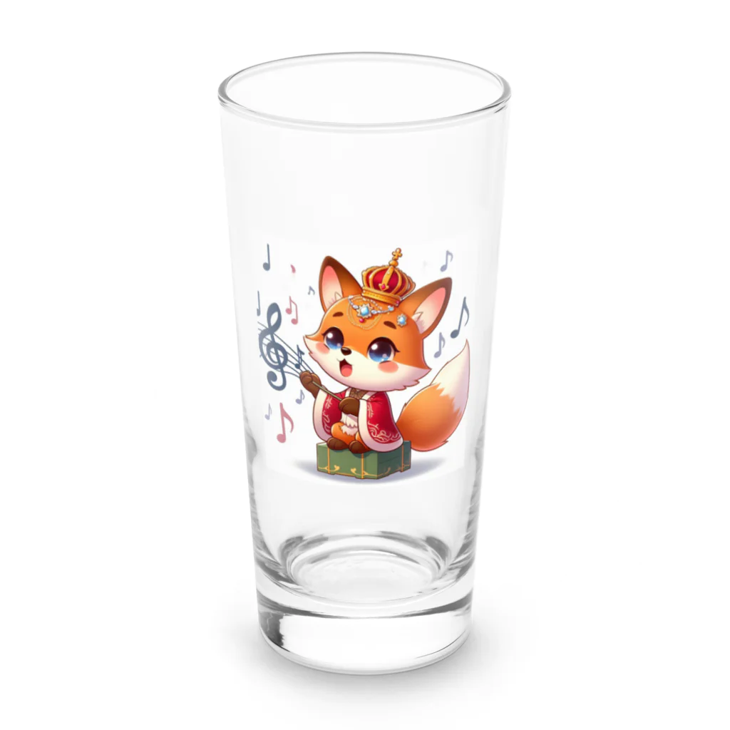 桃の花の歌うキツネの王子さま Long Sized Water Glass :front