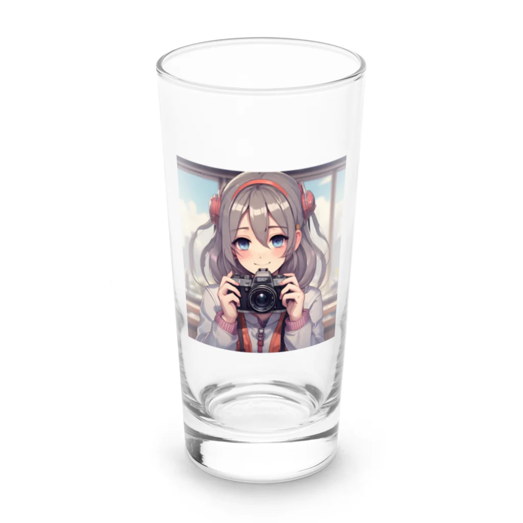 Happy_Sunny_Daysのカメラ女子 Long Sized Water Glass :front