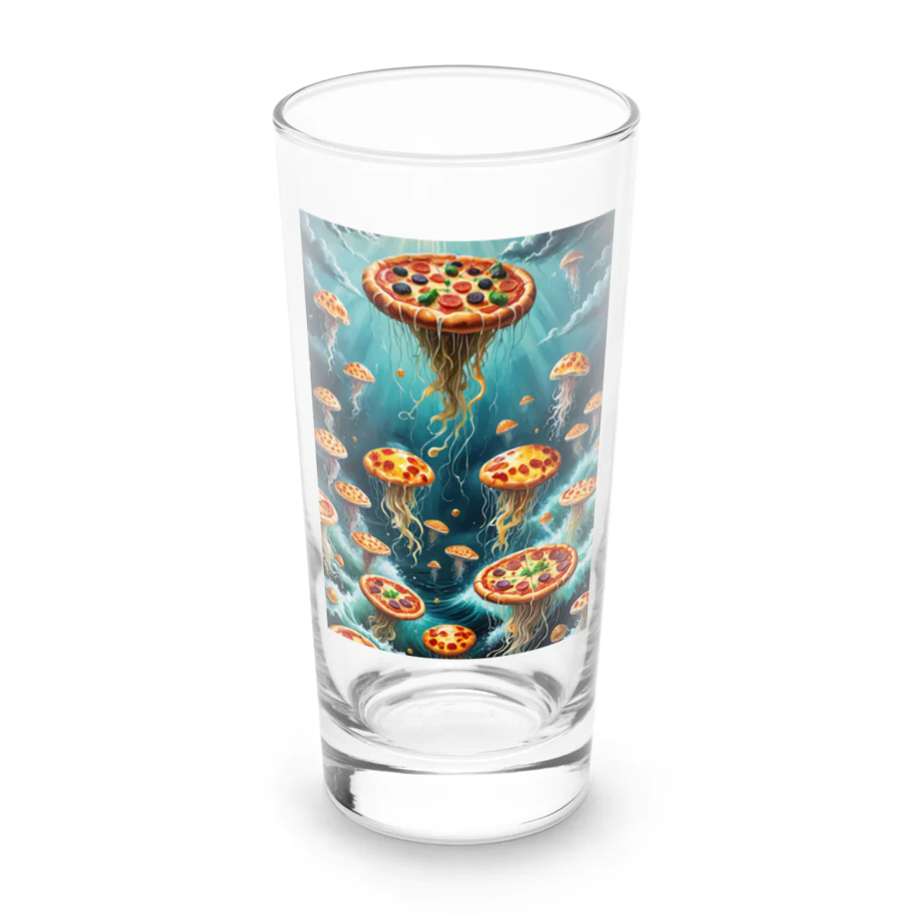 入力中. . .の猛毒海中ピザ Long Sized Water Glass :front