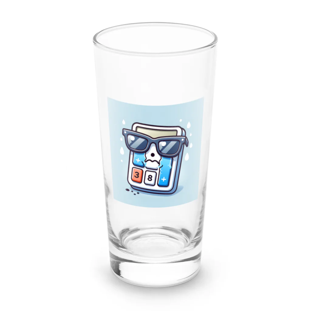 KIglassesの泣き顔の計算機サングラス！ Long Sized Water Glass :front