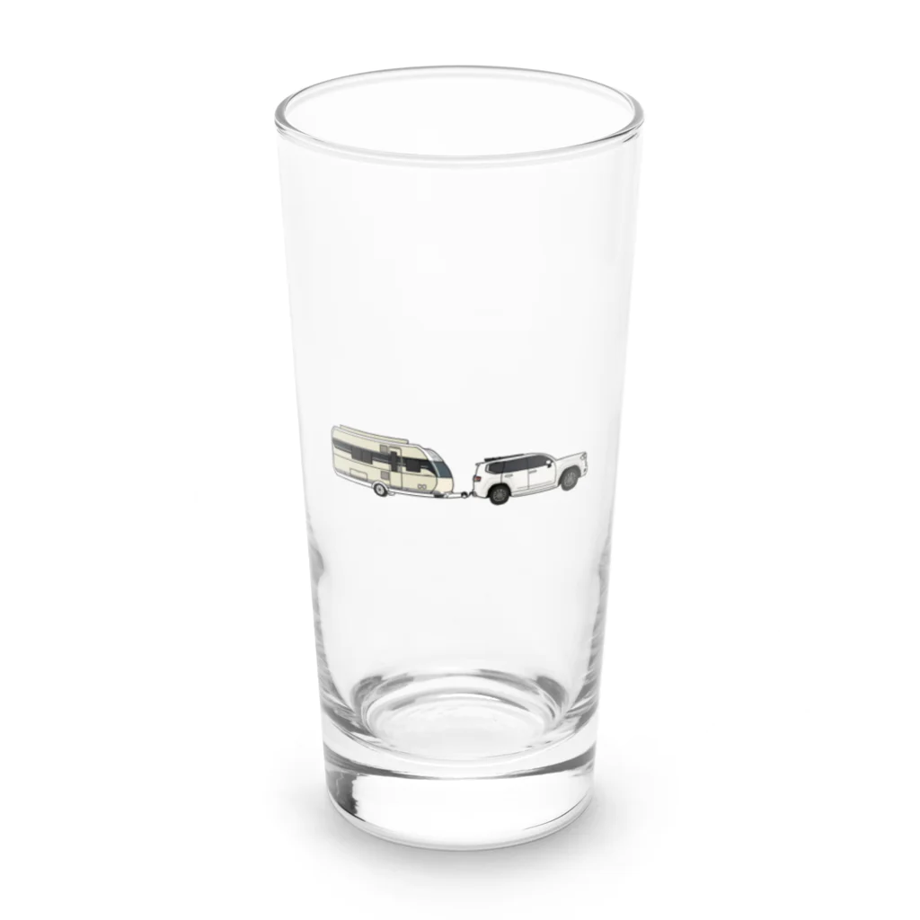 anzuのお店のランドクルーザー300とトレーラー Long Sized Water Glass :front