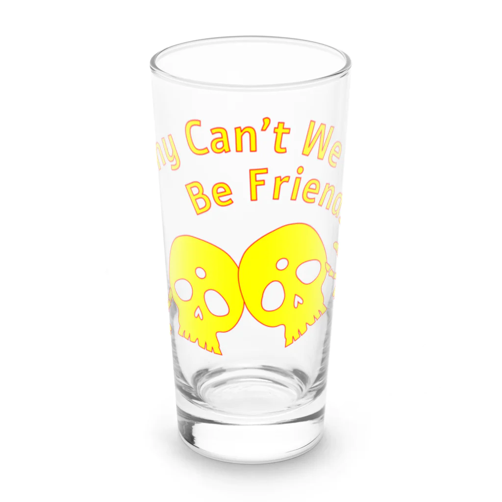 『NG （Niche・Gate）』ニッチゲート-- IN SUZURIのWhy Can't We Be Friends?（黄色） Long Sized Water Glass :front