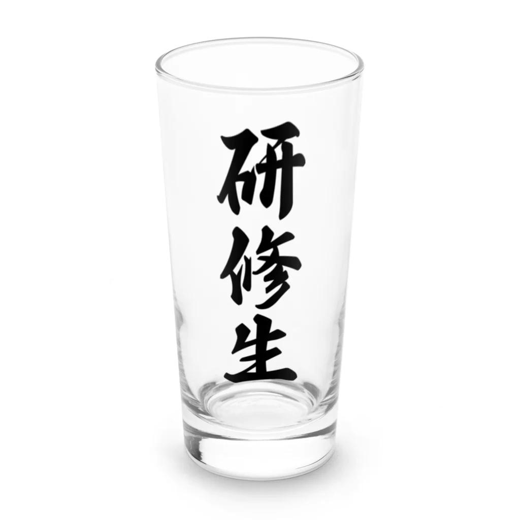 着る文字屋の研修生 Long Sized Water Glass :front