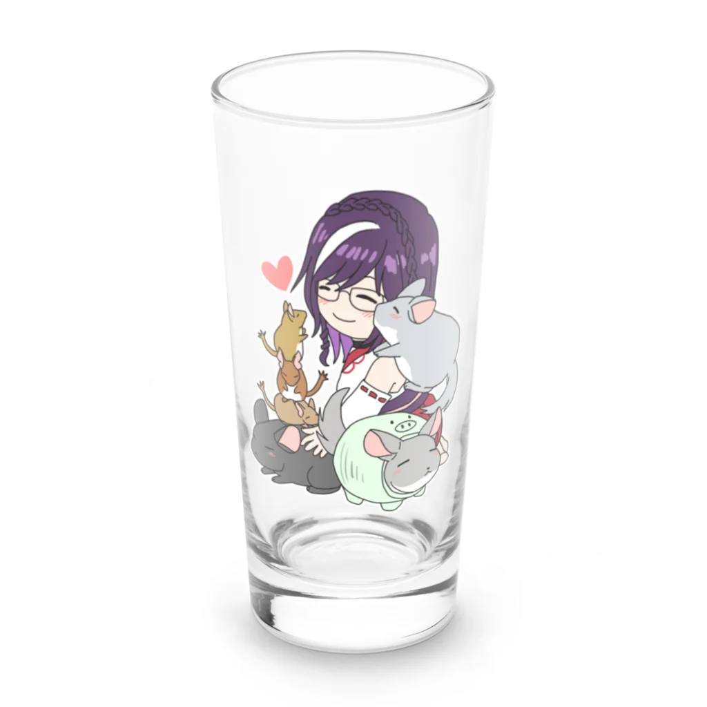 Chinchilla’ｓ（ちんちら～ず）の葉月なちゅえ＆ほわぷりちんちらーずコラボグッズ Long Sized Water Glass :front