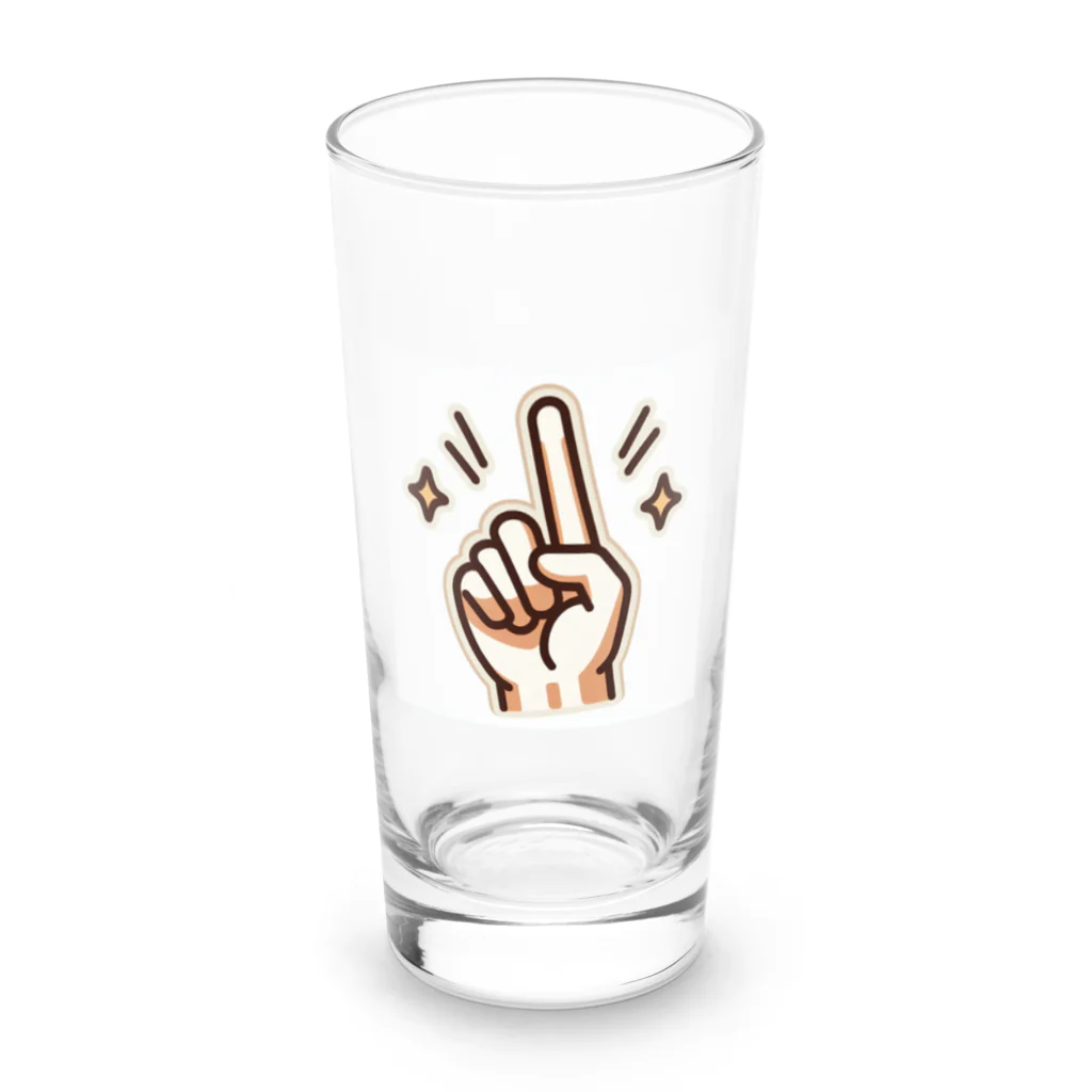 ハートフルの一等賞！ Long Sized Water Glass :front