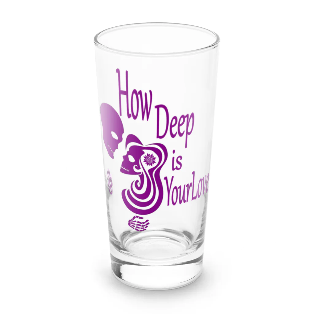 『NG （Niche・Gate）』ニッチゲート-- IN SUZURIのHow Deep Is Your Love(紫)  Long Sized Water Glass :front