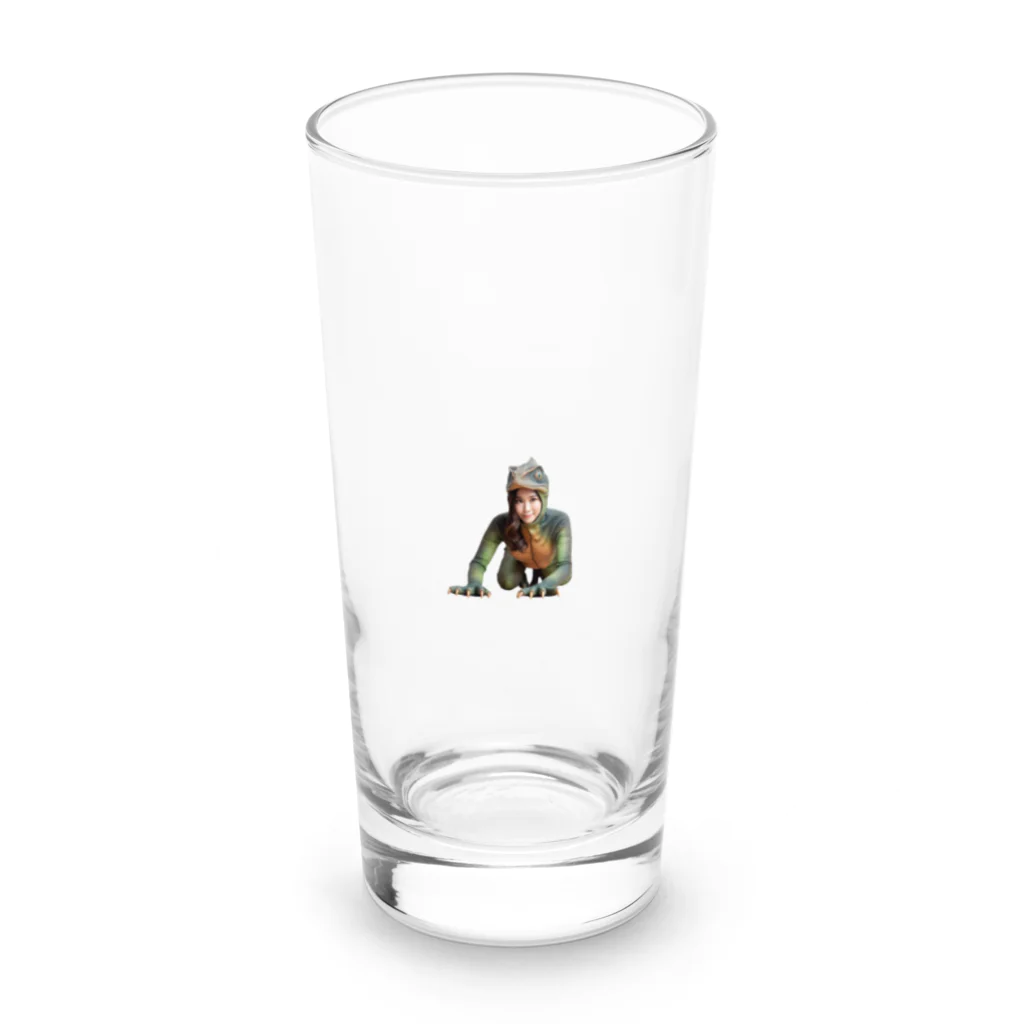 reptilesの怪人トカゲ女 Long Sized Water Glass :front