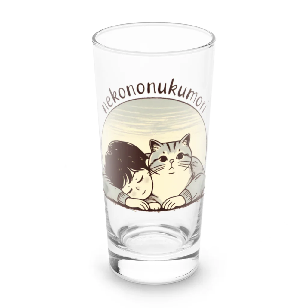 tau18の猫のぬくもり Long Sized Water Glass :front