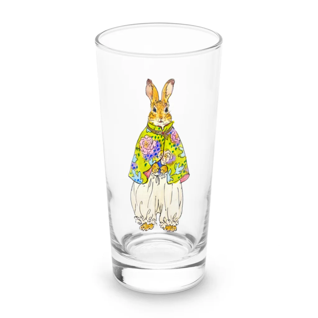 usaginooharikoのファッションモデルのウサギ Long Sized Water Glass :front