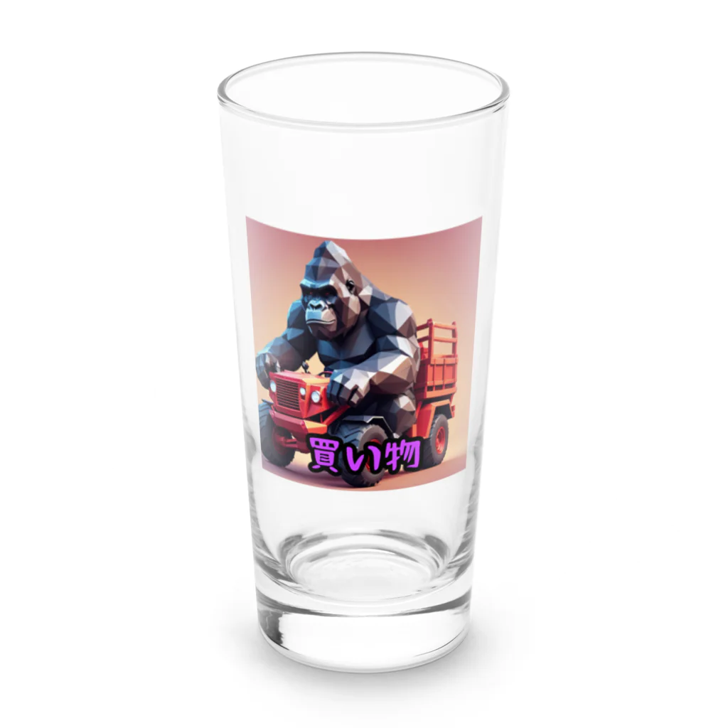 detekoikatahirakun_2gouの買い物カート　ゴリラ Long Sized Water Glass :front