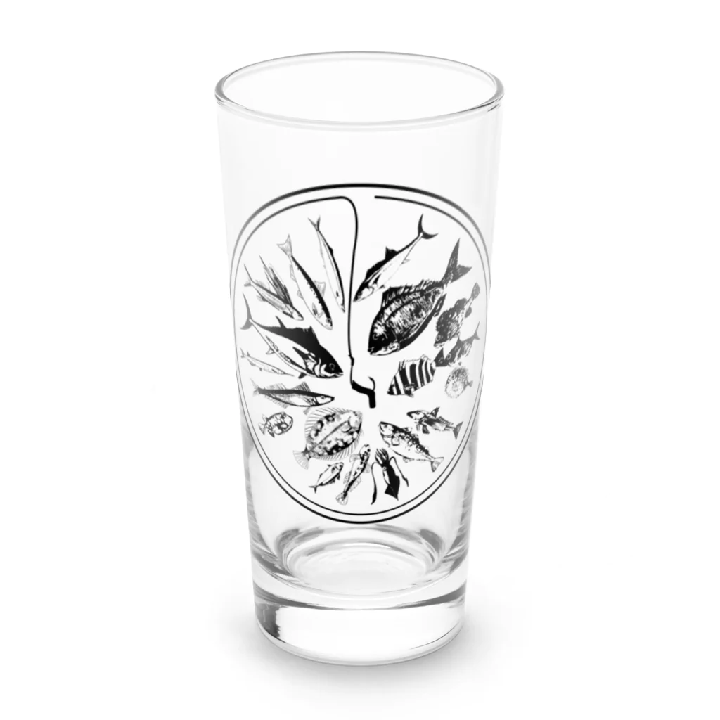 chicodeza by suzuriの爆釣確定！！！ Long Sized Water Glass :front