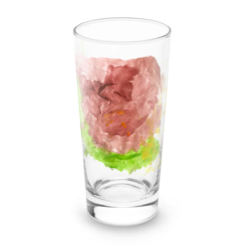 tomorhythmのこわいかお Long Sized Water Glass :front