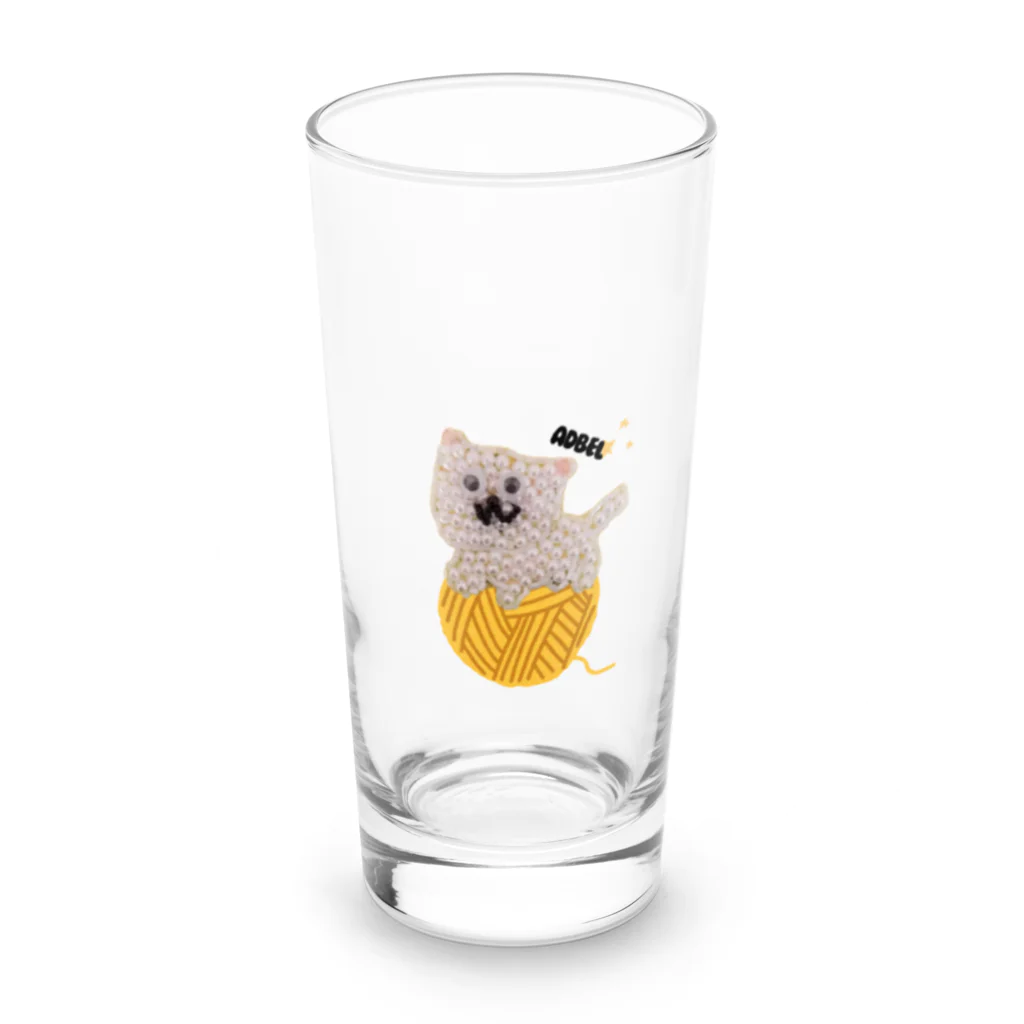 adbelのギョロギョロにゃんこ Long Sized Water Glass :front