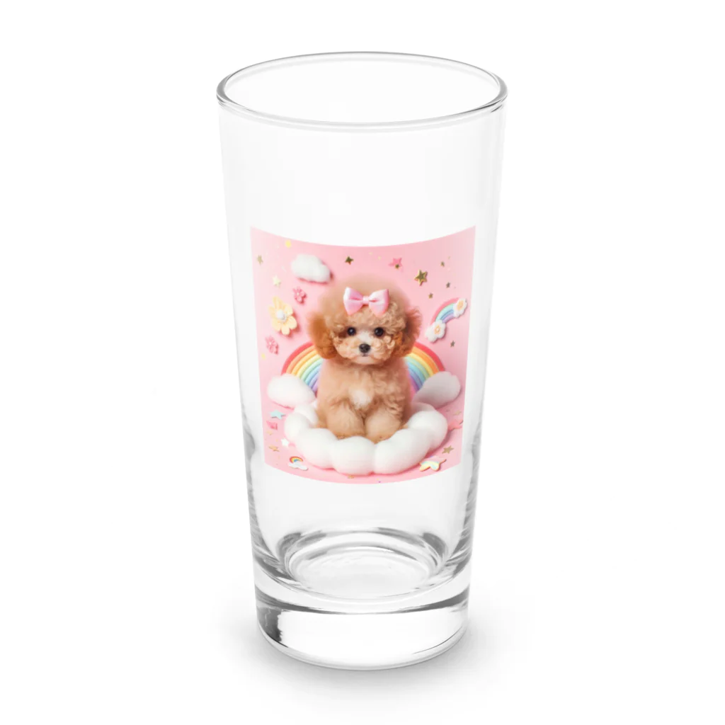 Golovekobe♡❤️のキュートなプーちゃん Long Sized Water Glass :front