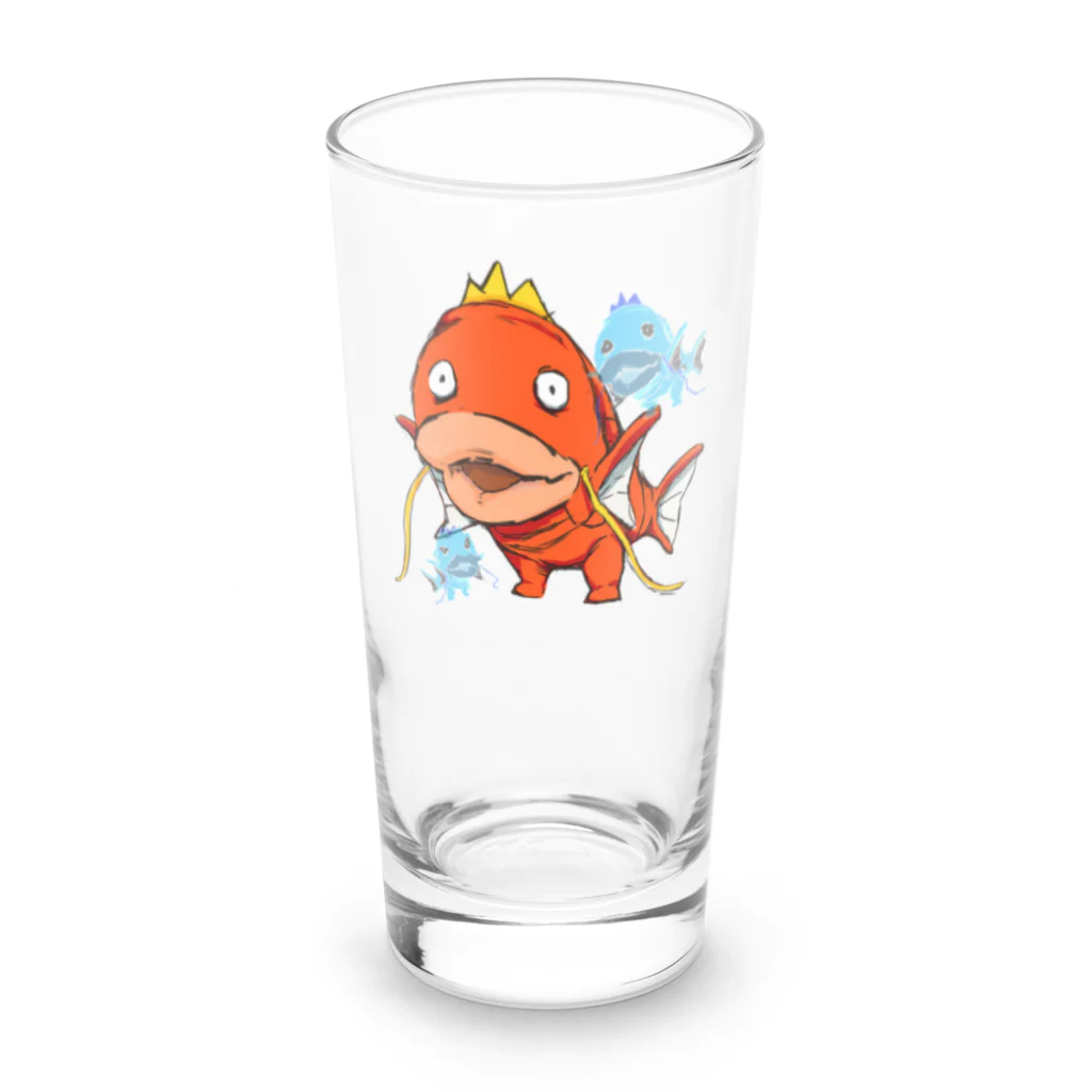 れいちゅる。のどこかで見たことあるような魚 祟られVer. Long Sized Water Glass :front