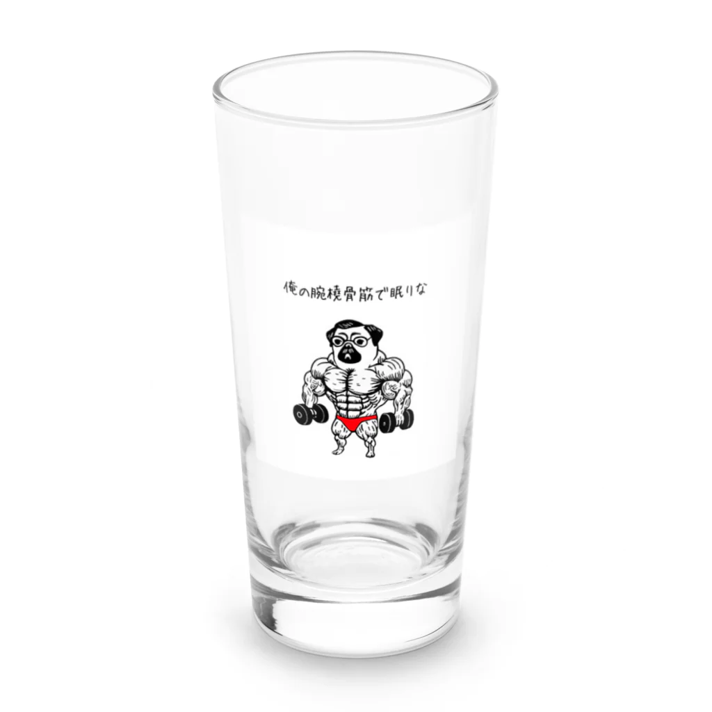 nopotechiの筋肉パグ（シリーズ3） Long Sized Water Glass :front