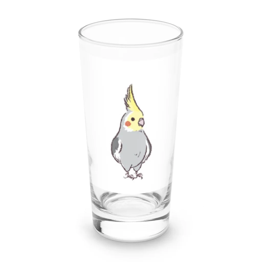 paguyoのオカメインコRocky Long Sized Water Glass :front