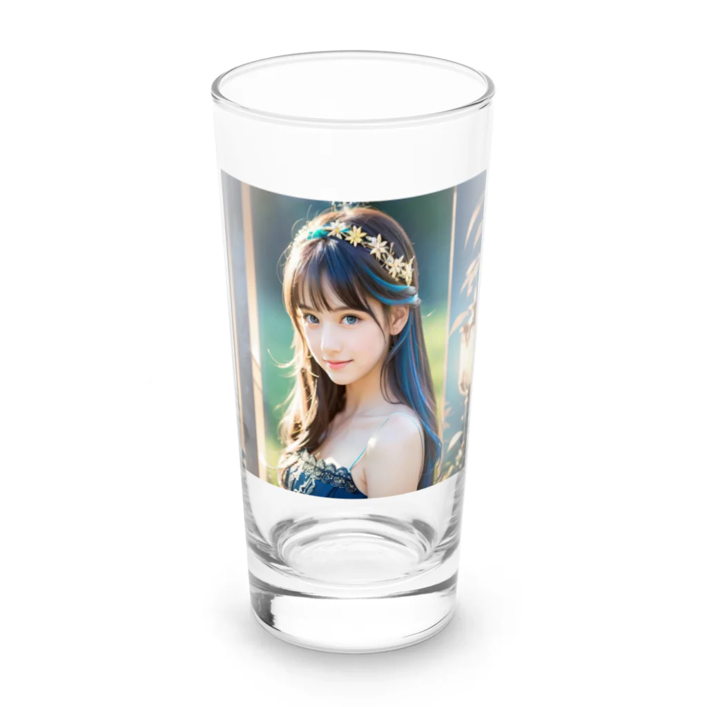 終わらない夢🌈の美しい少女✨ Long Sized Water Glass :front